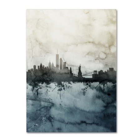 Michael Tompsett 'New York Skyline Tall' Canvas Art,24x32